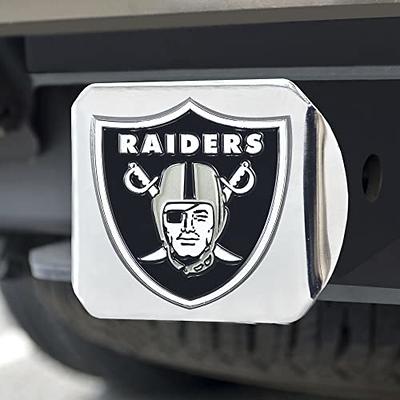 Las Vegas Raiders NFL Chrome Hitch Cover with 3D Colored Team Logo by  FANMATS - Unique Round Molded Metal Design – Easy Installation on Truck,  SUV