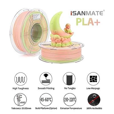 iSANMATE PLA 3D Printer Filament, Matte PLA Plus Filament 1.75mm, Fast  Change Multicolor Rainbow PLA Filament, Pink, Candy Green 3D Printing  Filament 1KG/2.2lb - Yahoo Shopping