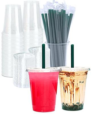 AJARAERA 20 oz glass cups with Lids and Straws,Beer glasses,Drinking glasses,  Iced coffee cup