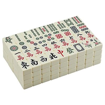 Chinese Mahjong With 144 Numbered Melamine Tiles , 2 Dice Travel