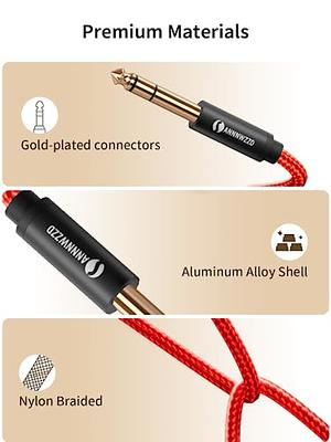 RAWAUX RCA to XLR Cable 1M, Unbalanced Microphone Cable RCA Male to XLR  Male 3 Pin HiFi Stereo Audio Cord Nylon Braided Patch Cable for CD Player