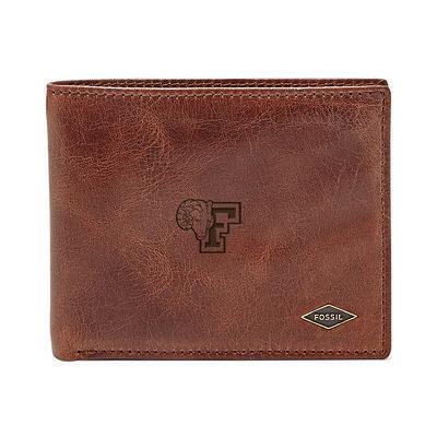 Fossil Men's Quinn Flip ID Bifold Leather Wallet - Brown