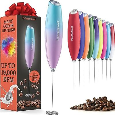 Powerlix Milk Frother Complete Set! Handheld Battery Operated Electric Foam Maker for Coffee, Latte, Cappuccino, Hot Chocolate, Durable Drink Mixer