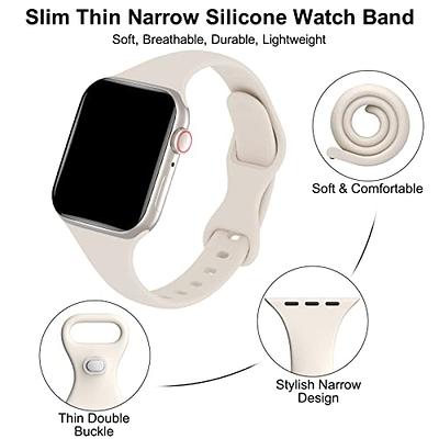 Breathable Silicone strap For Apple Watch Band 40mm 44mm 41mm 45mm