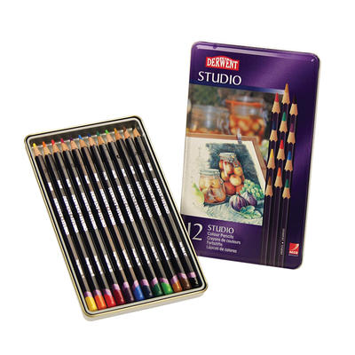 Derwent Pastel Pencil Set Assorted Colors Set Of 12 Pencils - Office Depot