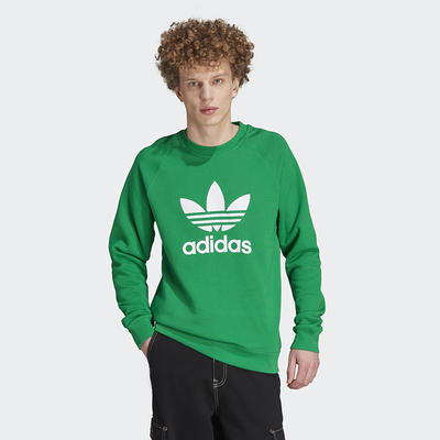 adidas Adicolor Classics Trefoil Crewneck Sweatshirt Green M Mens - Yahoo  Shopping