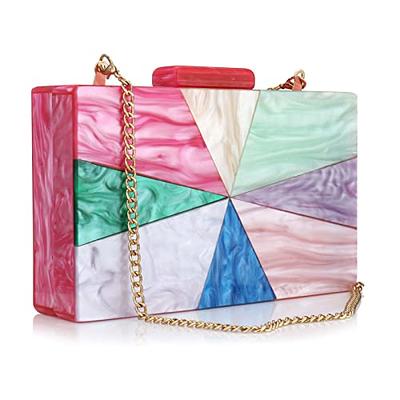 Rainbow Clutch Bag Evening Clutch Evening Bag Wedding 