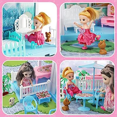 Wooden Dollhose With Modern Doll House Furniture, Montessori Toys For  Girls, Toy, Pretend Play Eco Toys, 1st Birthday Girl Gift - Yahoo Shopping