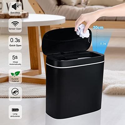 Automatic Trash Can with Lid,14.5 Gallon Smart Trash Can, 55L Motion Sensor  Trash Can (use 13 Gallon Garbage Bags) for Bedroom, Bathroom, Kitchen,  Office Grey