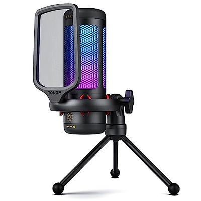 FIFINE AmpliGame Gaming USB Condenser Microphone with Quick Mute, RGB  Indicator, Tripod Stand, Pop Filter, Shock Mount, Gain Control for  Streaming