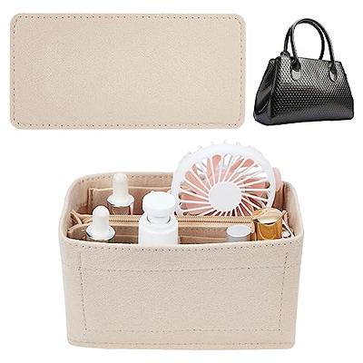 WADORN Felt Zipper Handbag Organizer Insert, Felt Tote Bag Insert Rectangle Purse  Organizer Bag In Bag Multiple Compartments Bag Insert Interior Shaper for  LV ONTHEGO GM, Beige, 14.6x6.5x9.4 Inch - Yahoo Shopping