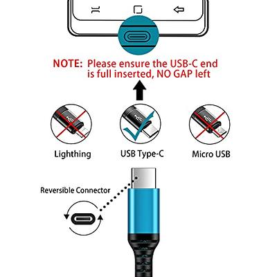 C Charger Cord Fast Charging USB Type C Cable Android charger Cables 6FT  2Pack for Samsung