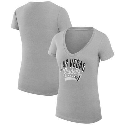 Women's G-III 4Her by Carl Banks White Cleveland Browns Filigree Logo V-Neck Fitted T-Shirt Size: Large