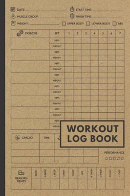 Weight Lifting Log Book: Workout Journal for Men and Women, Exercise  Notebook an