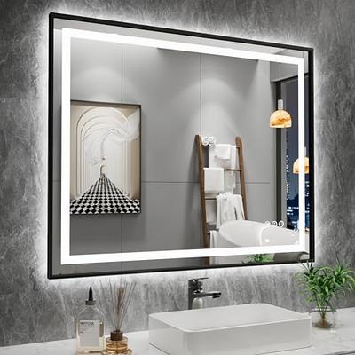 Amorho 72''x 40'' LED Mirror for Bathroom with Front and Backlight, Large  Dimmable Wall Mirrors with Anti-Fog, Shatter-Proof, Memory, 3 Colors,  Double LED Vanity Mirror - Yahoo Shopping