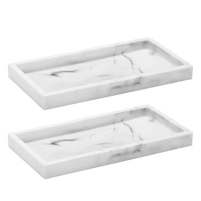 2 Packs Silicone Bathroom Vanity Tray Rectangle Set, Shatterproof Flexible Bathroom  Tray, 11.8 ＆ 11.8 Silicone Soap Dispenser Tray, Plate Holder for Tissues,  Candles, Towel, Plant, Perfume Key Tray - Yahoo Shopping