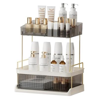 BINO THE MANHATTAN SERIES Acrylic Makeup Drawer Organizer-3 Large 2 Small  Drawer, Clear Beauty Organizers and Storage, Cosmetic & Makeup Drawer, Home Organization