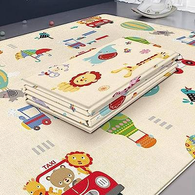 MeMoreCool Glow Foam Baby Play Mat Crawling Mat Baby Rug for Play Area,  Foldable Kids Play Mat Padded Floor Mat for Kids Playroom, Plush Thick  Carpet