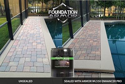 1 gal. Clear Acrylic Sealer Wet Look Satin Finish Professional Grade Fast  Dry Water Based Stone and Clay Brick Sealer