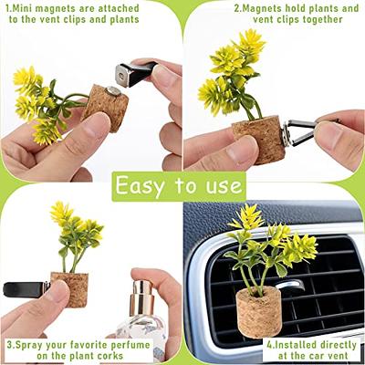 Bling Car Accessories Crystal Daisy Car Vent Clip Air Freshener, 2Pieces  Cute Crystal Flower Car Accessories Interior Charm, Car Decorations for  Girls