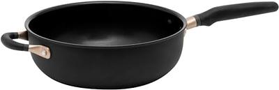 Classic Nonstick Hard Anodized 5.5 Quart Saute Pan with Helper