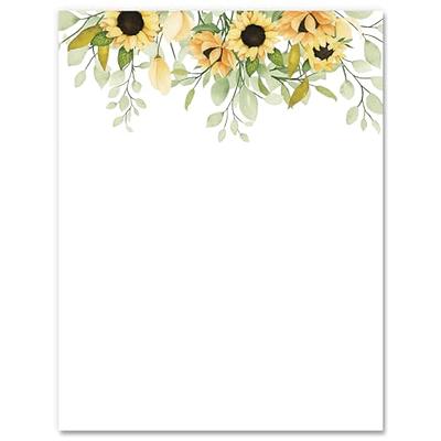 AnyDesign 60 Sheet Retro Flower Stationery Letterhead Paper Vintage Floral  Writing Paper Retro Floral Paper Notes Greeting Paper for Wedding Birthday