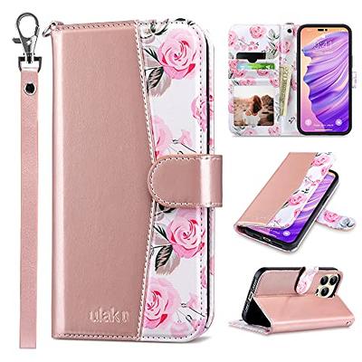 FYY Wallet Case for iPhone 14 Pro Max Case Compatible with MagSafe,PU Leather Phone Case Flip Folio Protective Shockproof Cover With[card Holder]