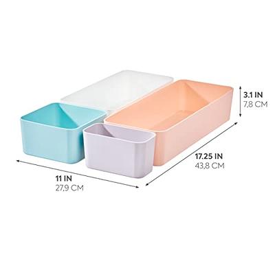 iDesign Bathroom Medicine Drawer Organizer Storage Caddy, 12 x 3