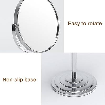 Wtrgas 1X 3X Magnifying Makeup Mirror Vanity Mirror for Tabletop, Silver 7  Inch Standing Bathroom Cosmetic Mirror, Portable Double Sided Magnification  Mirror - Yahoo Shopping