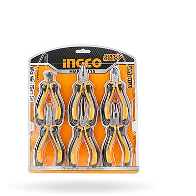 INGCO Pliers Set, Combination Pliers, Long Nose Pliers, Diagonal