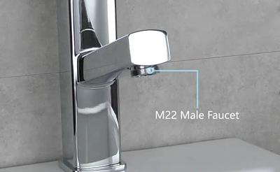 M24 Adapter Sink Valve Diverter Faucet To Hose Adapter Kitchen Bathroom  Brass