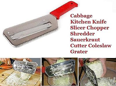 Cabbage Shredder Kitchen Grater Slicer - Stainless Steel Shredder Knife Fruit Chopper Grater for Kitchen Shredder for Cabbage Cutter - Red Cabbage