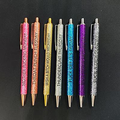 Motivational Badass Pen Set, Funny Pens Swear Word Daily Pen Set, Swear  Word Daily Ballpoint Pen Set, Cute Pens Office Supplies, Can Be as Gift  (Shit