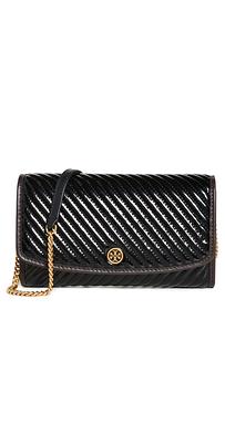 Tory Burch Robinson Chain Leather Wallet