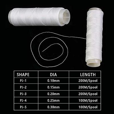 1 Roll 100-200M High Tensile Polyester Bait Elastic Thread Spool Sea  Fishing Accessories Tackle Invisible Fishing Bait Line