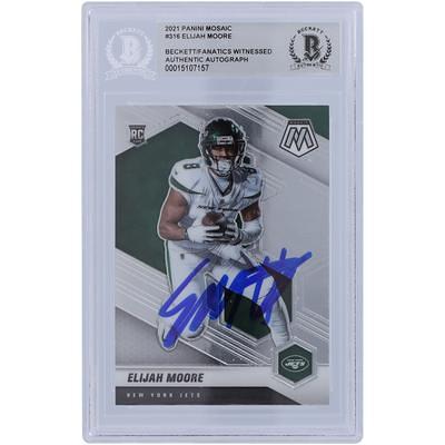 Garrett Wilson New York Jets Autographed 2022 Panini Donruss Press Proof Blue #306 Beckett Fanatics Witnessed Authenticated 9/10 Rookie Card