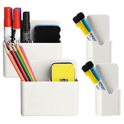 2 Pack Magnetic Dry Erase Marker Holder Pen Organizer Caddy for Office  Locker