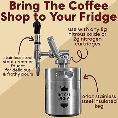 Nitro Cold Brew Maker with Pressure Relieving Valve & Creamer