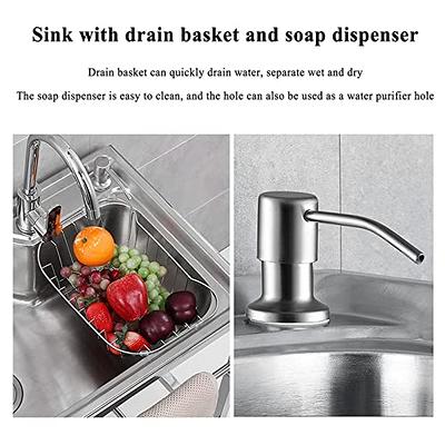 Commercial Restaurant Sink - Stainless Steel Utility Sink Free-standing  Kitchen Sink Set Double Bowl Kitchen Sinks Commercial Pull Faucet Kitchen  Sink
