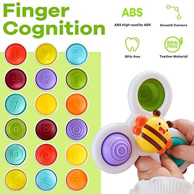 Suction Cup Spinner Toy For Baby, 3pcs Spinner Sensory Toys For Toddlers  1-3 Cartoon Baby Bath Toys 6 To 12 Months Kids Birthday Gift For Baby High  Ch