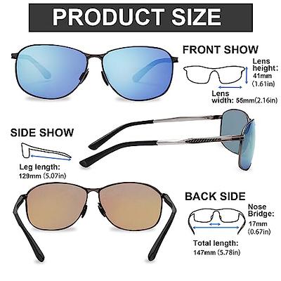 LADEESSE Sunglasses For Men Polarized UV Protection Lightweight Metal Frame  Driver Fishing Sport With Spring Hinge - Yahoo Shopping