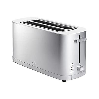 Gevi Toaster 4 Slice Toaster LED Digital Touch Screen Extra-Wide Slots  Black + Silver 