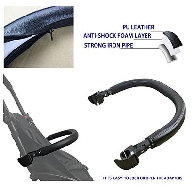 AICTIMO Baby Stroller Bumper Bar Compatible with gb Pockit Air, gb Pockit+  All-Terrain and gb Pockit+ All City Stroller, Stroller Accessories Leather