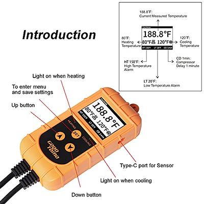 Feit Electric Built in WiFi Heating and Cooling Push Buttons Temperature & Humidity Sensor