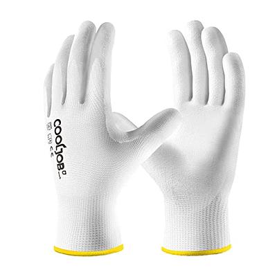 COOLJOB 13 Gauge Safety Work Gloves PU Coated 12 Pairs Small, Ultra-lite  Polyurethane Working Gloves with Grip for Men Women, Seamless Knit for  Warehouse Driver Worker, Bulk Pack Package, White - Yahoo Shopping