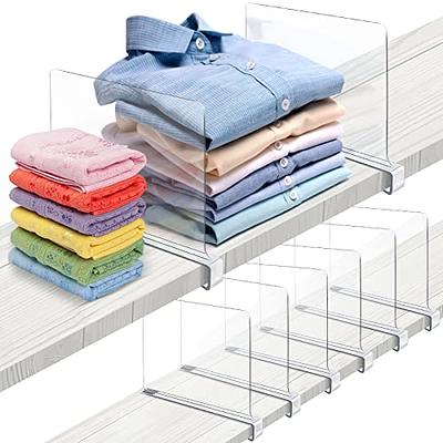  Fixwal 8pcs Acrylic Shelf Dividers for Closet