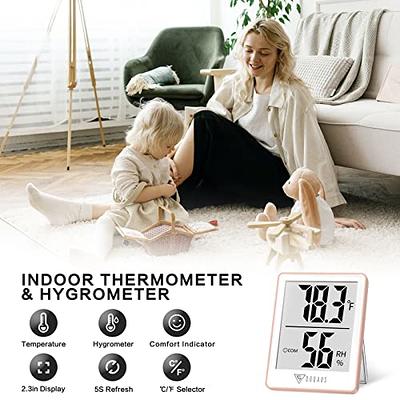 ThermoPro TP359 Bluetooth Hygrometer Thermometer, 260FT Wireless Remote  Temperature and Humidity Monitor, with Large Backlit LCD, Indoor Room