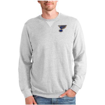 Men's St. Louis Cardinals Antigua Heathered Black Reward Pullover Sweatshirt