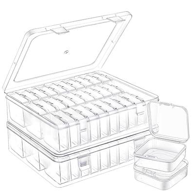 BeadNKnot Clear Plastic Organizer Box Pack of 4