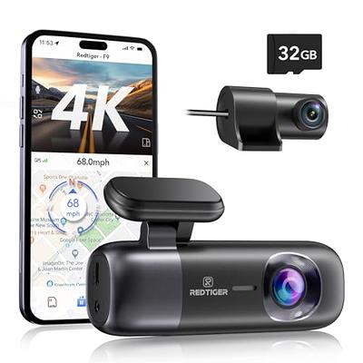 Dash Cam 4K WiFi Front Dash Camera for Cars, E-YEEGER Car Camera 2160P  Wireless Mini Dashcams with App, Driving Recorder with 24H Parking Mode,  Night